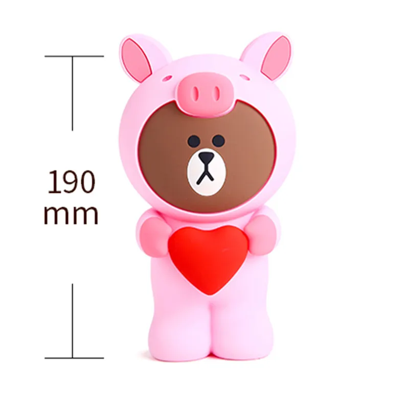 Силиконовые любовь свинья Kawaii Для женщин макияж мешок пеналы мульти-функциональная Канцелярия Ручка сумки пенал для хранения школьных принадлежностей