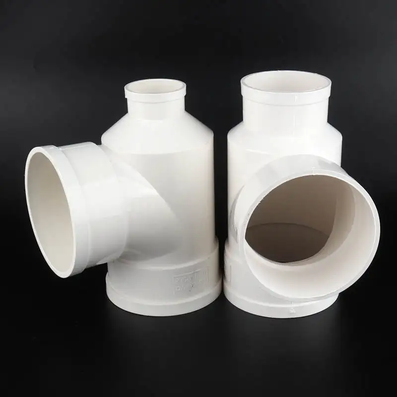 

1pc 5.1/7.6cm PVC Bottle-Type Tee Connector Home Garden PVC Drain-pipe Fittings High Quality PVC Drain Connection