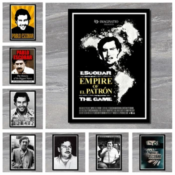 

Perfect JL Pablo Escobar Character Legend Retro Vintage Poster And Prints Painting Classic Movie Poster Wall Stickers