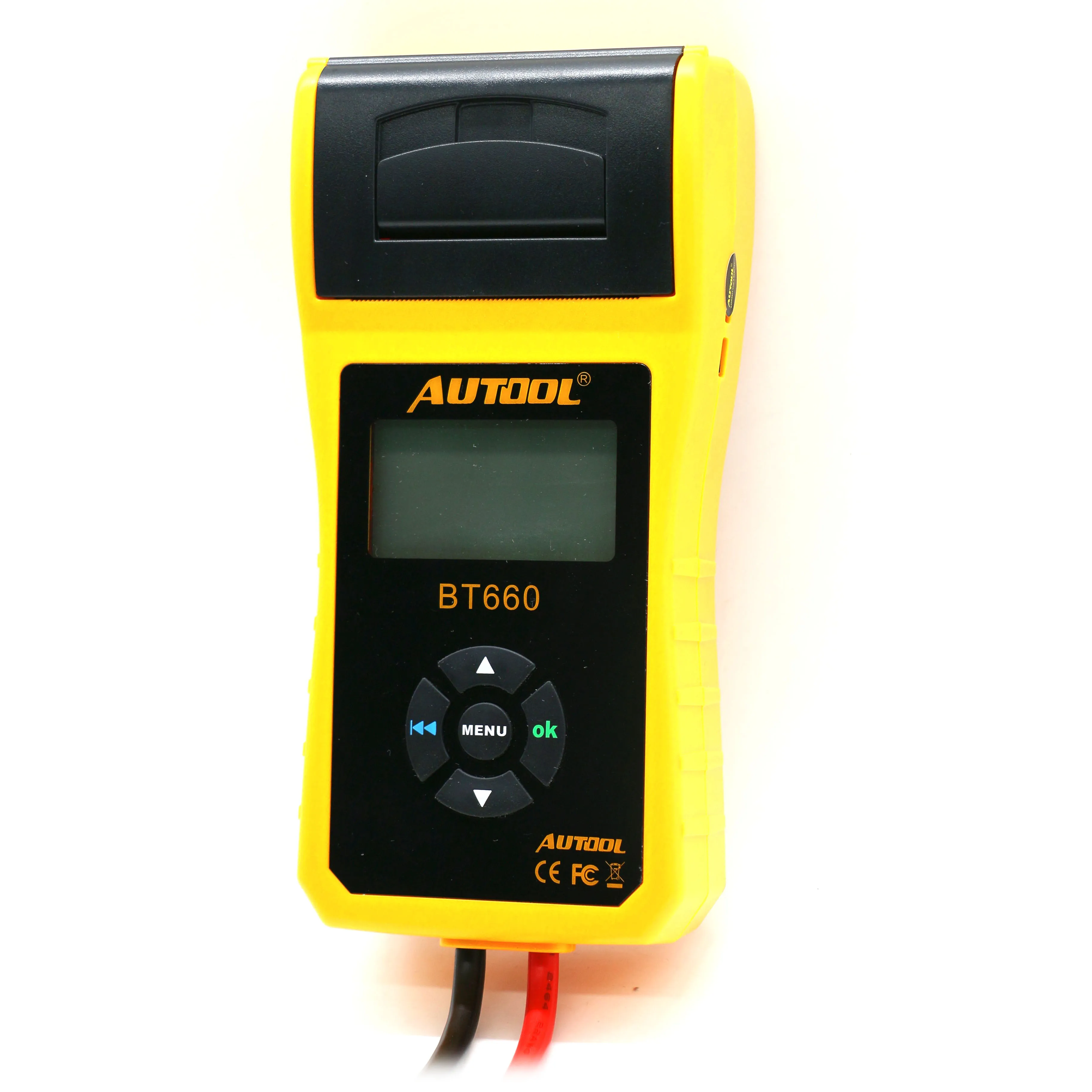 100% Оригинальный тестер системы аккумуляторов AUTOOL BT660 Встроенный термопринтер