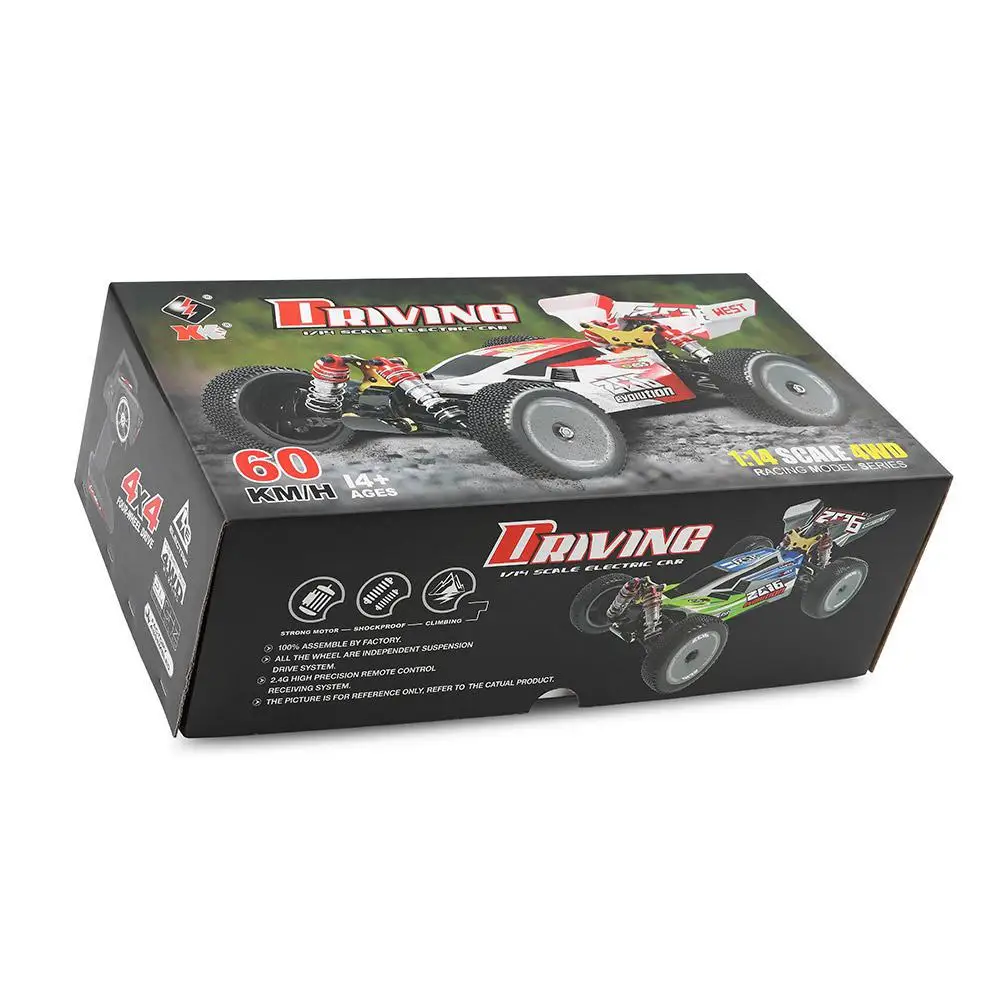 WLtoys 144001 RTR 2,4 GHz RC 1/14 масштаб Дрифт гоночный автомобиль 4WD Металлическое шасси шарикоподшипник вала Шестерня гидравлический амортизатор