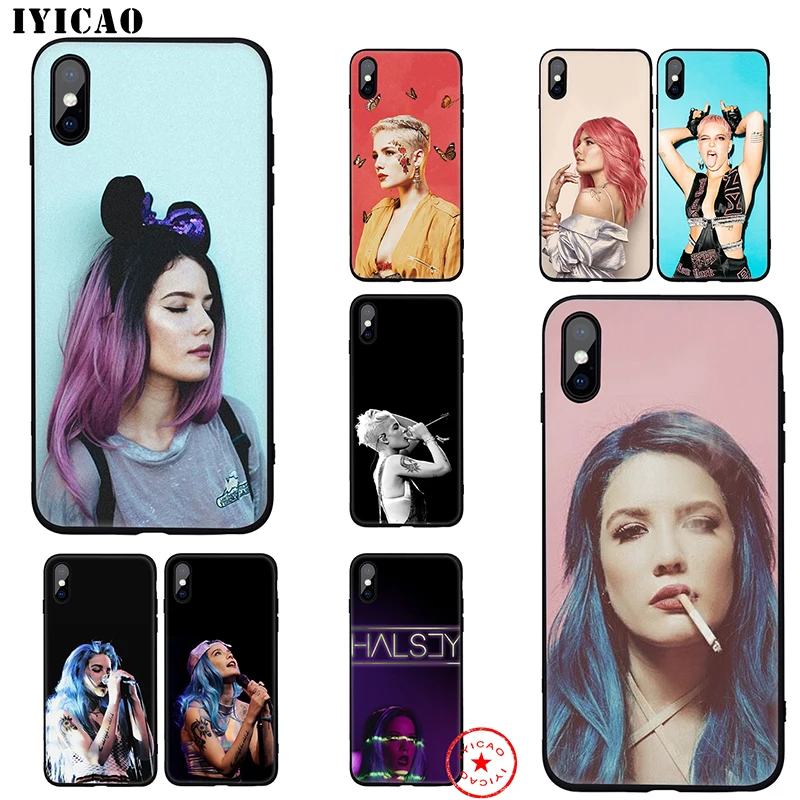 Мягкий чехол IYICAO Halsey без вас для iphone 11 Pro Xr Xs Max 6 6s 7 8 Plus 5 5S Se из силикона TPU |