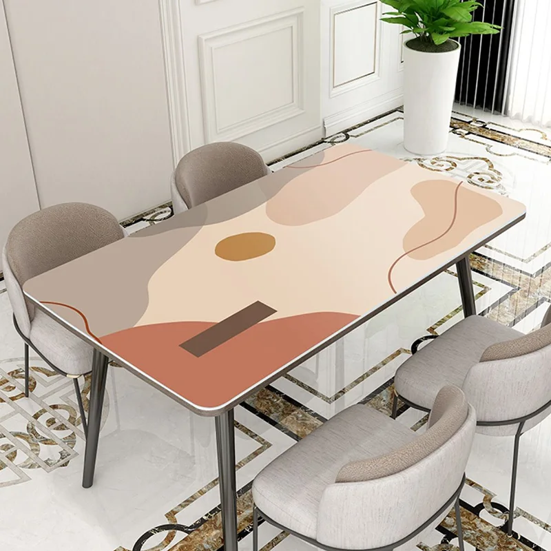 Скатерть нордическая силиконовая кожаная скатерть водонепроницаемая