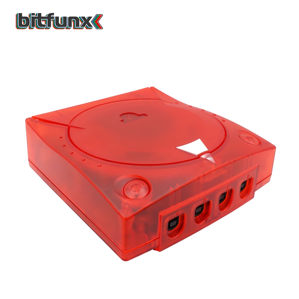 Caixa transparente para sega dreamcast, estojo plástico