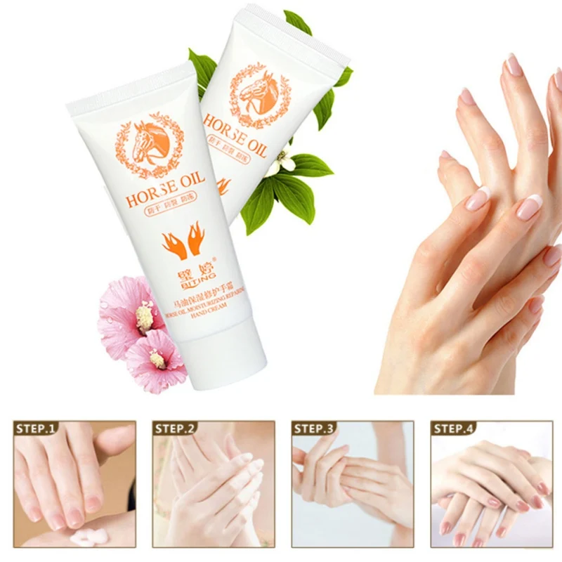 Увлажняющий крем для рук с лошадиным маслом, лосьон Crema De Manos Handcreme, увлажняющий, увлажняющий, гладкий, тонкие линии, крем для ухода за руками