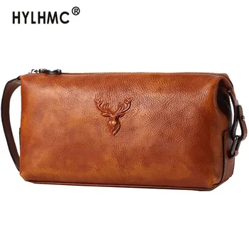 

Handbag Men's Clutch Bag Large-capacity Leather Men Clutch Bag Soft Leather Business Casual Fashion New Tide Mobile Phone Bag