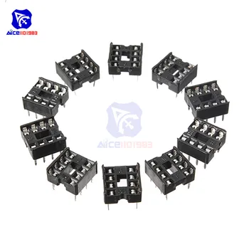 

diymore 10PCS/Lot 8pin DIP IC Sockets Adaptor Solder Type 8 Pin 2.54mm