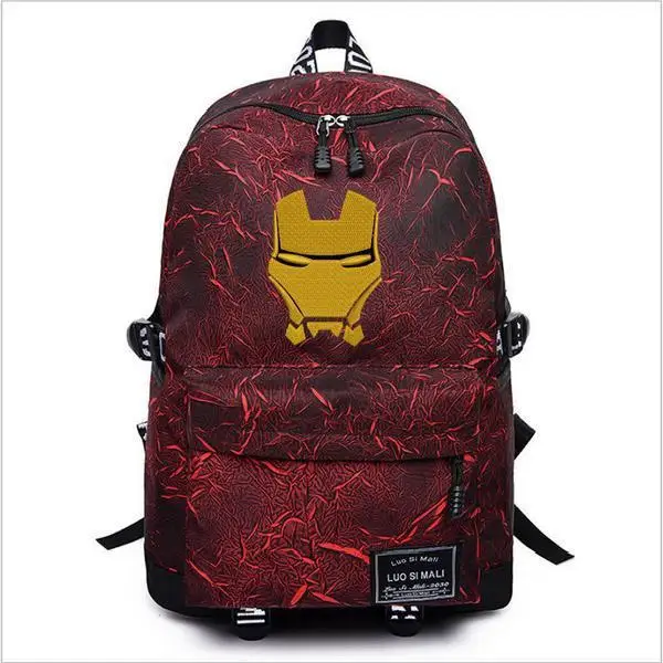 Genuine Disney Marvel Backpack Spiderman Captain America Capacity Backpack Travel Bag Men&Women Laptop Bag Mochila Escolar 15