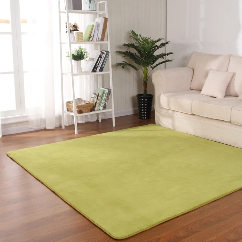 

Pure coral velvet thickened living room tea table carpet bedroom full bedside rectangular window carpet simple modern