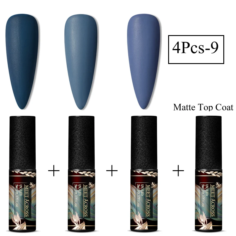 Матовый УФ-набор гель-лаков для ногтей Полупостоянный впитывающий гель для ногтей матовое верхнее покрытие необходимый лак для ногтей маникюрный лак - Цвет: FZH09195