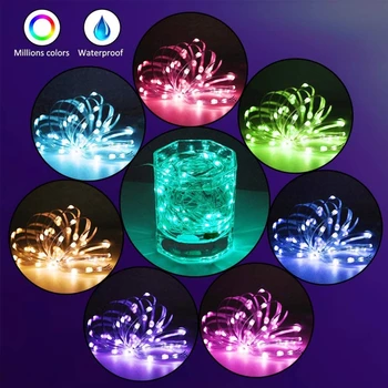 

Christmas Tree Decorative Lights Customized Smart Bluetooth LED Personalized String Lights APP Remote Control Lights Dropshippin