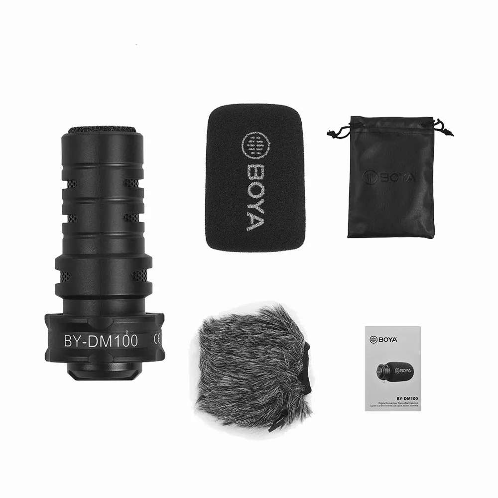 

BOYA BY-DM100 Shotgun Mic USB-C Plug and Play Microphone for Android Type-C Smartphone