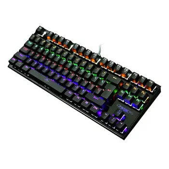 

1PC 87 Keys Wired Gaming Keyboard Mechanical Backlit Keyboard USB Connecting Computer Game Keyboard