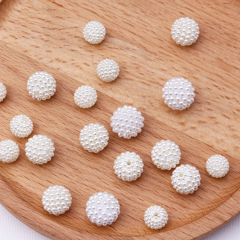10/12/14/20 мм ABS жемчужные бусины Bayberry круглые насыпью Имитация Бисер для одежды