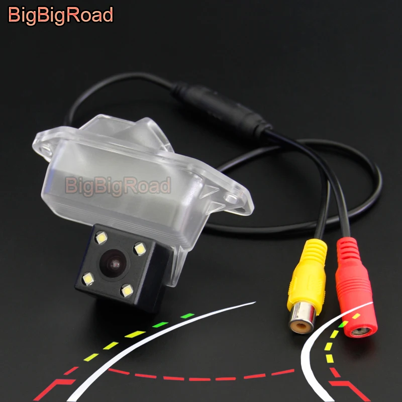 

BigBigRoad For Mitsubishi Lancer EX 2008 2009 2010 2011-2015 EVO IO 8 9 10 Eclipse Car Dynamic Trajectory Tracks Backup Camera