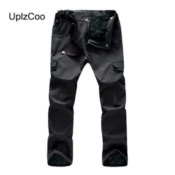 

UplzCoo Men's Quick Drying Pants Thin Waterproof Windproof Casual Strategy Trousers Male Climbing Pants Sweatpants 4XL FM200