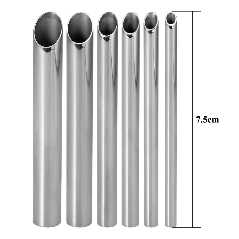 3-9mm 316L Stainless Steel Piercing Receiving Tube Accepts Needles Needle Receiving Tube Body Jewelry Holding Piercing Tool 1pc