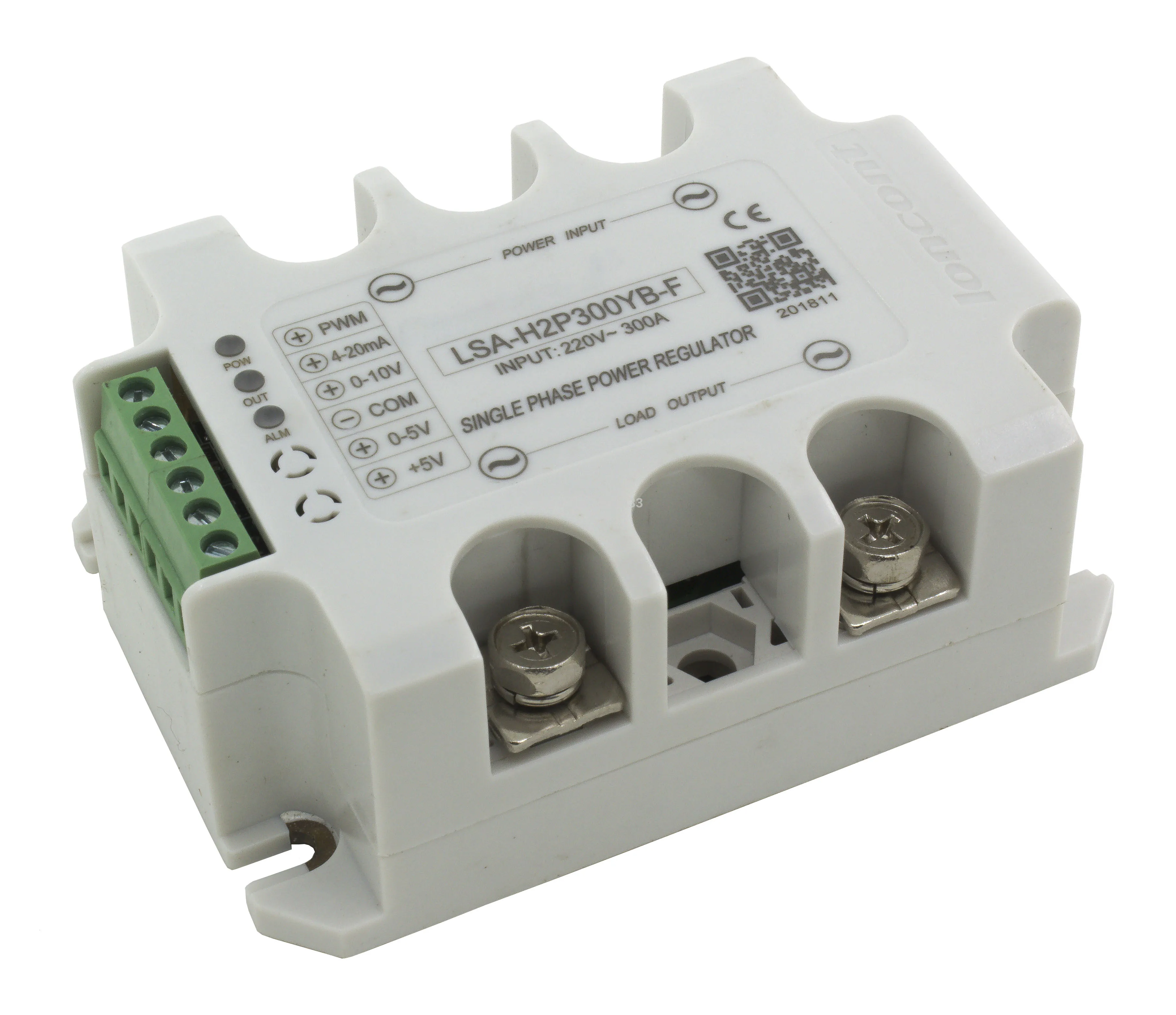 

LSA-H2P300YB-F single phase AC 300A 220V closed loop negative feedback solid state voltage regulator / power regulator module