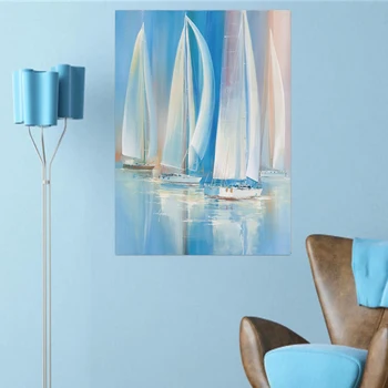 

Posters and prints, sailboat canvases, living room undersea wall pictures, photographs, abstract, frameless decorative painting