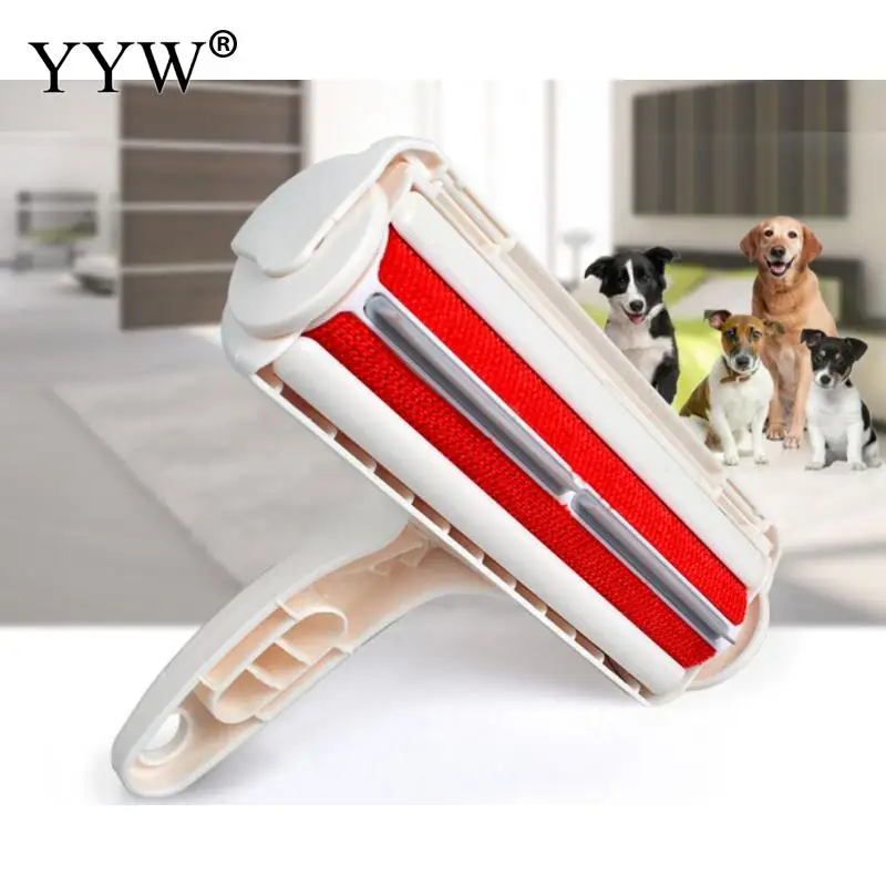 

Pet Hair Remover Roller Removing Dog Cat Hair Self-Cleaning Lint Pet Hair Remover One Hand Operate Plastic Pet Hair Stick Tool