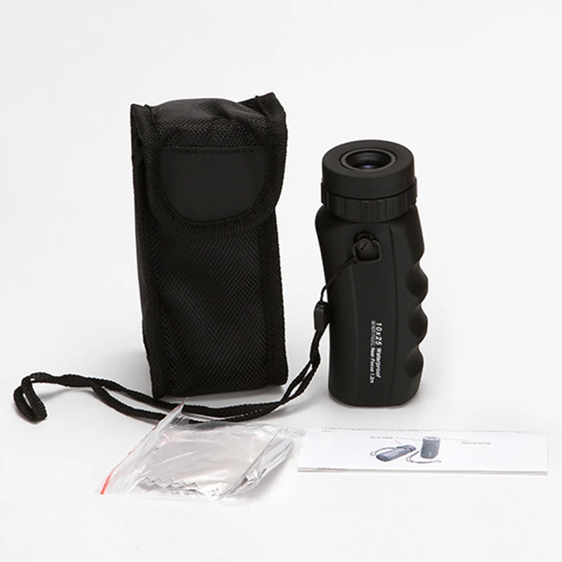 Monocular Telescope 10X25 Small Pocket Telescope Outdoor Twilight Telescope High Transmittance Lens