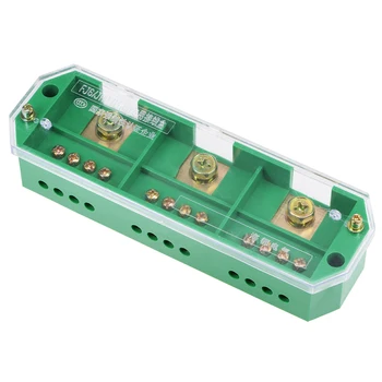 

uxcell 3 Ways Inlet 12 Ways Outlet Terminal Strip Blocks 660V 150A Single Phase Distribution Block Ofor Metering Box