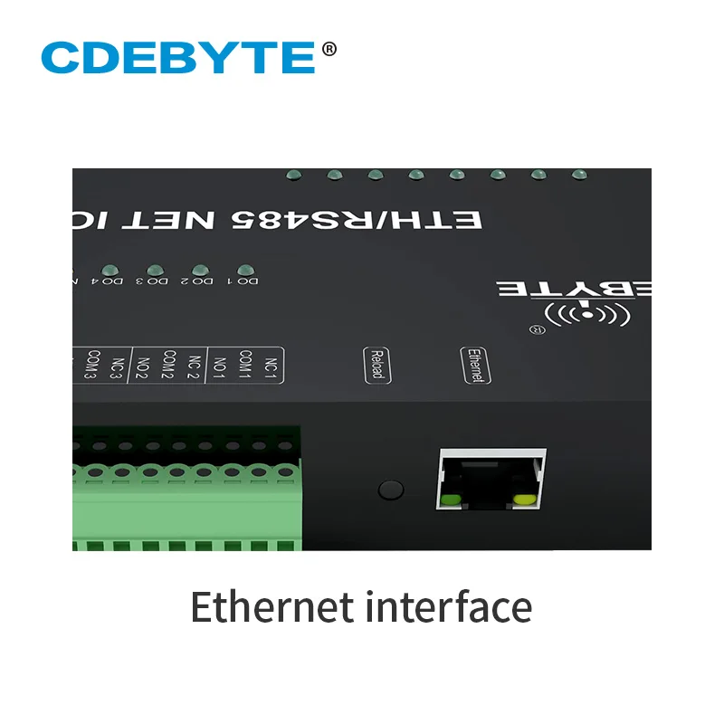 12 Channel Network IO Controller Master Slave Mode Modbus RTU Anolog Digital Relay Transceiver Modem 5