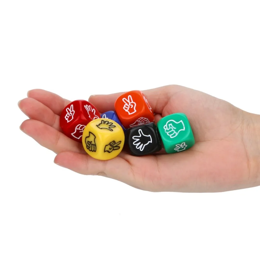 6 Pcs  multifaceted dice set of dance polyhedron multi-faceted acrylic dice dados de rpg  brand new dados poliedricos 30A20 (8)