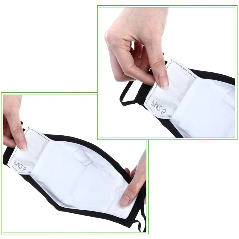 

Outdoor Anti PM2.5 Insert 5 Layers Activated Carbon Mask Filter Face Masks Protective Filter Breathing Mouth Mask Filter