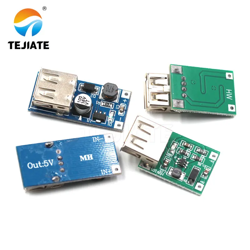 

DC-DC adjustable boost voltage regulator module board 0.9V~5V boost 5V 600MA USB battery booster board diy