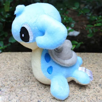 

10pcs/Lot Anime Pokemon Action Figures Plush Model Animal Pocket Monster Lapras Q Ver Soft Stuffed Collection Toys For Kids