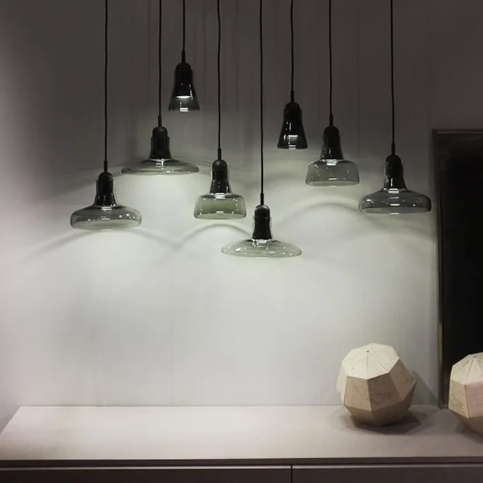 

luminaria industrial lamp glass ball living room LED pendant lights luminaire suspendu