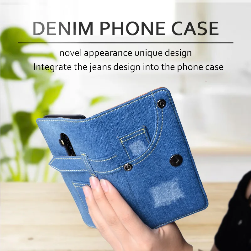 

Cowboy Style Case For Umidigi Z2 Pro Case Fashion Denim Pattern Leather Case Cover For Umidigi Z2 Pro Personality Phone Case