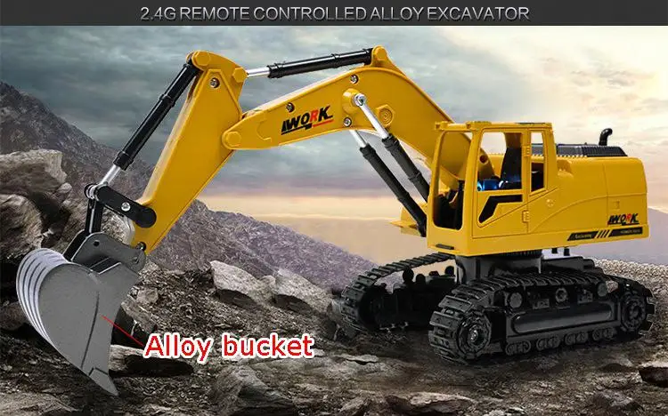 

RC Excavator 15CH 2.4G Remote Control Constructing Truck Crawler Digger