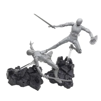 

Assembly Action Figure Stand Rock Effect Doll Model Display Holder Support Base Bracket for 7 Inch Model Toys