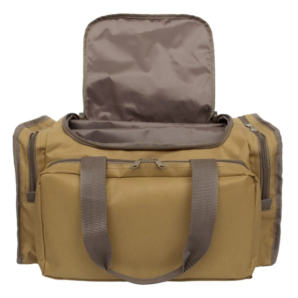 Khaki Travel Activity Durable Large Capacity Oxford Cloth Handheld Shoulder Dual Use High Density Camping Duffel Bag Outdoor Sports - Цвет: Khaki