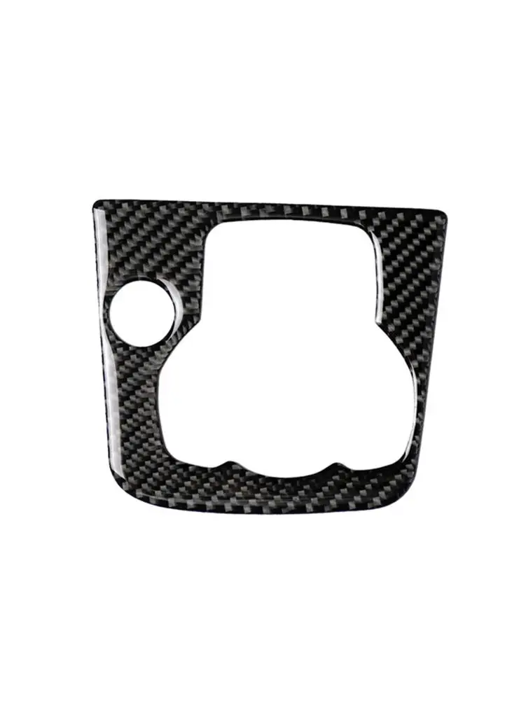 For Mazda 3 Axela 2013- Carbon Fiber Internal Shifting Panel Frame Interior Steering Wheel Carbon Inner Gear Shift Panel