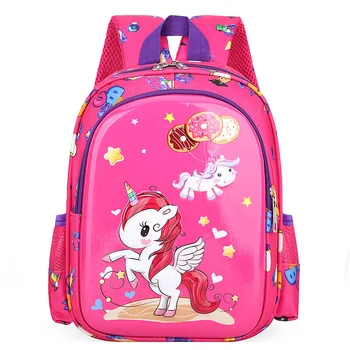 

Kindergarten Schoolbag Boys&Girls Children Unicorn Backpack Cute Cartoon Mochila 2-5 Years Kids pink Travel Backpack