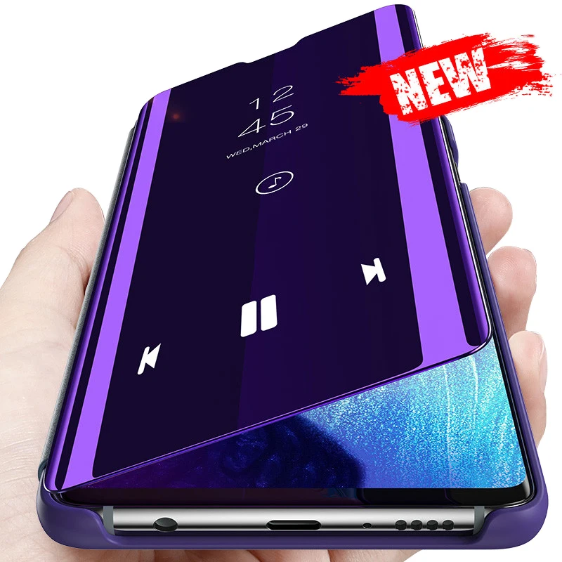Флип-чехол для Xiaomi Mi Poco M3 F3 X3 NFC противоударный зеркальный чехол-накладка Xiomi Redmi Note
