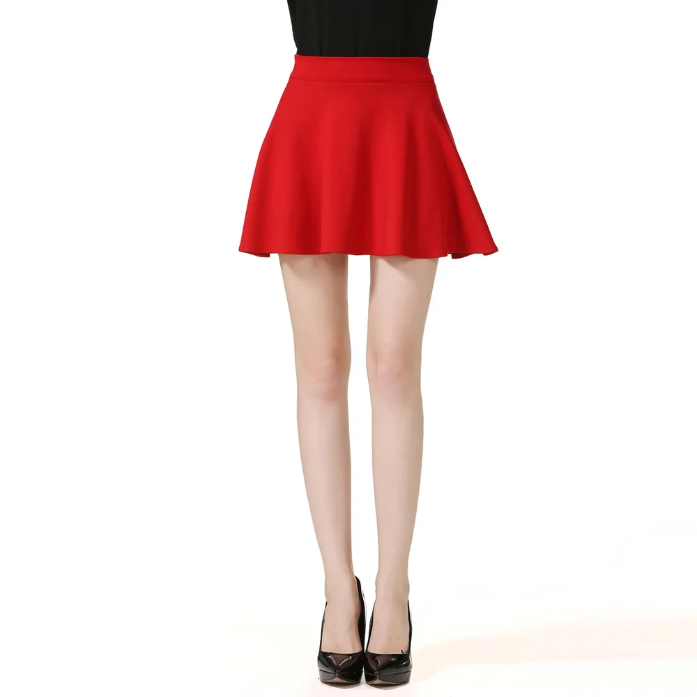 S-5XLNew, большой размер, половина длины, короткая женская пышная плиссированная мини-юбка с высокой талией