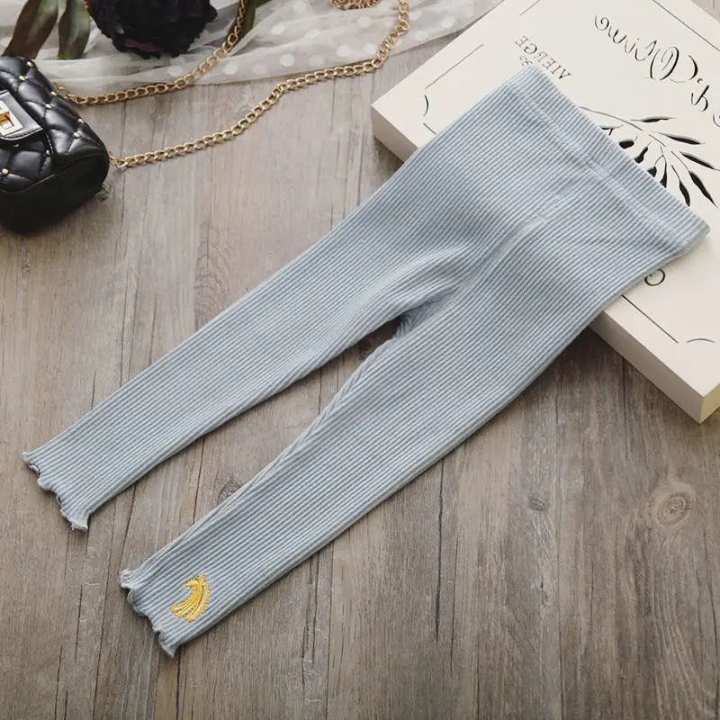 light blue Baby Girls Leggings Skinny legging Autumn Fashion Elastic Candy Color Leggings Girl Toddler Trousers Kids Pants For 1-5Y - Цвет: light blue