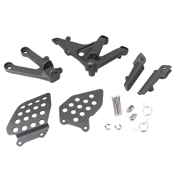 

Aluminum Alloy Motorcycle Rider Front Foot Pegs Footrest Brackets for Honda CBR600RR 2007 2008 2009 2010 2011 CBR 600RR F5 Black