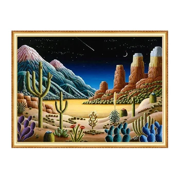

Meian Plant desert full square diamond 5D DIY Diamond art 3D Diamond painting Kit cross stitch diamond mosaic photo home decor