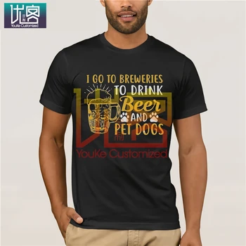 

I go to Breweries to Drink Beer and Pet Dogs shirt, guys tee, long sleeve Cotton Tee Shirt Present Amazing short sleeves unique