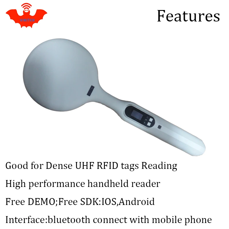 UHF RFID портативный считыватель плотных тегов для чтения кодер bluetooth льняная одежда
