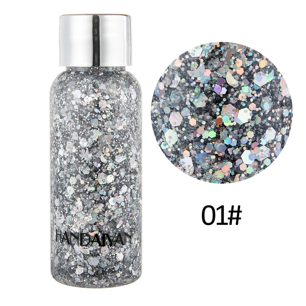 New HANDAIYAN Fish Scale Sequins Eye Shadow Glitters Body Face Gel Flash Pigment