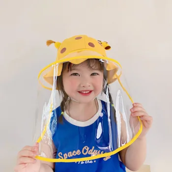 

Kids Baby fisherman Hat UV Sun Protection Supply Breathable Summer Hat with Transparent Face Cover Sunhat cap Safety