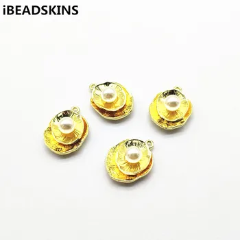 

New arrival! 23x17mm 50pcs Zinc alloy/Imitation pearl charm for Jewelry Earrings parts,hand Made Earrings Findings Jewelry DIY