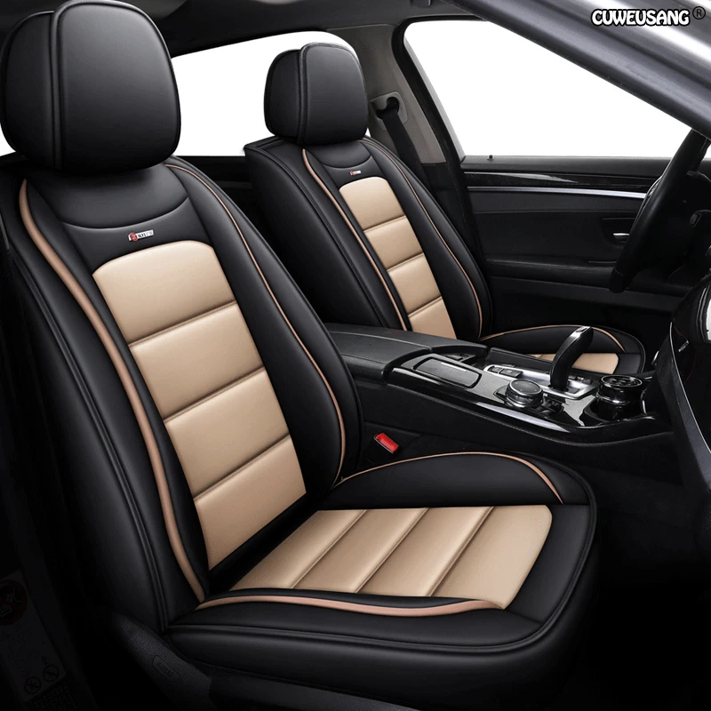 CUWEUSANG кожаный чехол для автомобильного сиденья toyota rav4 hyundai creta fiat linea 500x vw polo audi a3 8l