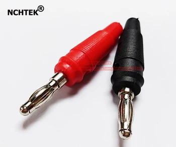 

NCHTEK Banana Plug Male Connector, Nickel Plated , Red + Black , Free solder/Free shipping/40PAIRS(80PCS)